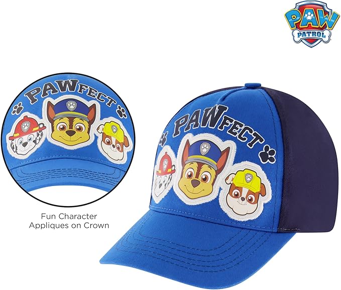 Nickelodeon Boys Baseball Cap, Paw Patrol Marshall Adjustable Toddler Hat, Ages 2-4 Or Boy Hats for Kids Ages 4-7
