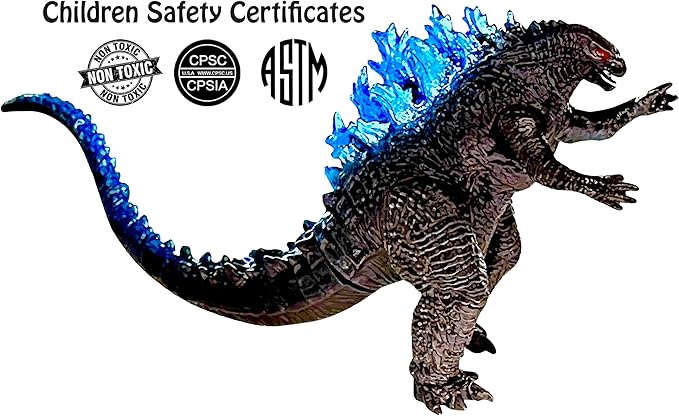 TwCare Godzilla vs. Kong Toy Action Figure: King of The Monsters, Movie Series Movable Joints Soft Vinyl, Travel Bag