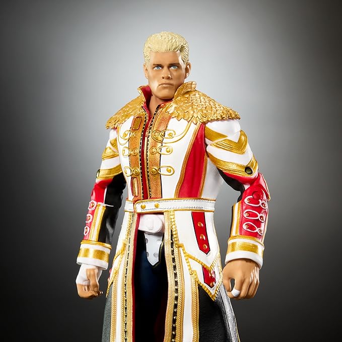 Mattel WWE Ultimate Edition Action Figure & Accessories Set, The American Nightmare Cody Rhodes 6-inch Collectible with 30 Articulation Points & Swappable Pieces