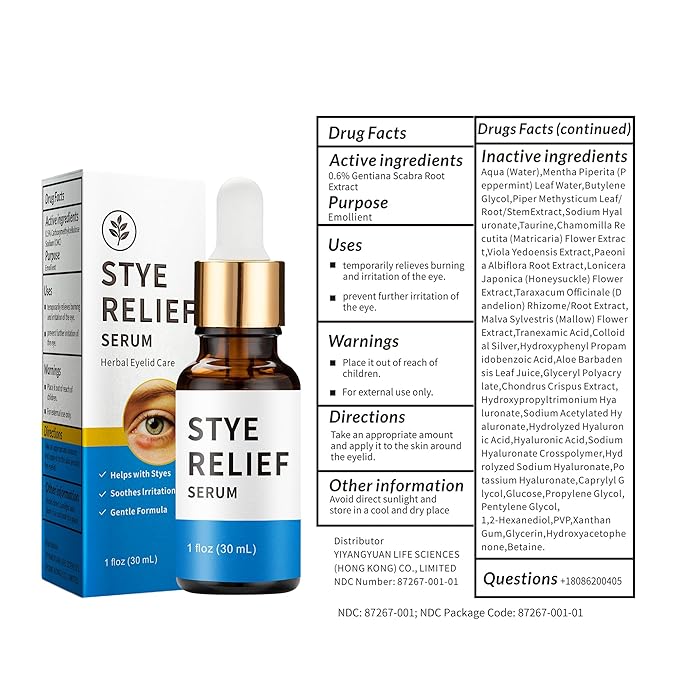 Stye Eye Treatment Product, Relief for Styes, Chalazions, Blepharitis, Dry Eyes, Irritation and Swelling; Clear Eyes Redness Relief, Eye Stye Treatment, Soothing Eyelid Comfort, 30ml 1 Fl Oz