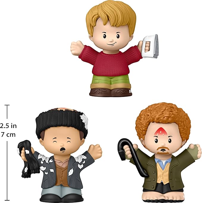 Little People Collector Home Alone Special Edition Set for Movie Fans, 3 Character Figures in a Display Package