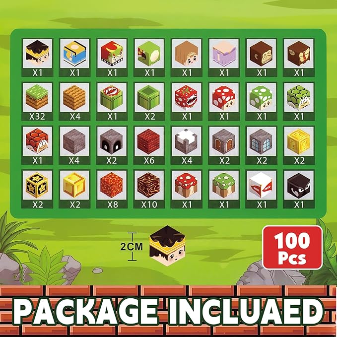 Magnetic Blocks -100Pcs Magnetic Building Blocks Cubes for Kids, STEM Sensory Toys for Kids Games Boys Girls Ages 3-5 6-8 Christmas Birthday Gifts