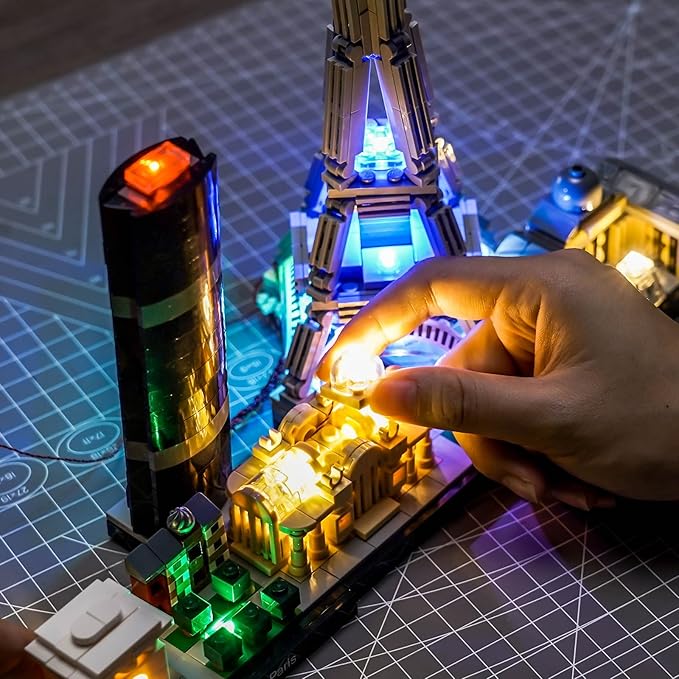 LED Lighting Compatible with LEGO 21044 Paris City Skyline - JUST Lights, Light Kit Compatible with LEGO Architecture 21044 Paris, NOT Included The Model Set