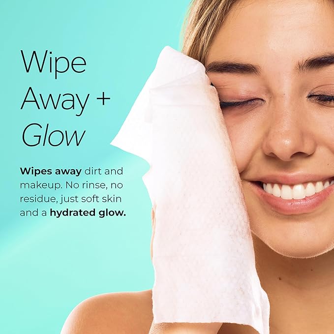 POND’S Micellar Makeup Remover Wipes, Removes Waterproof Mascara, with Aloe Vera & Vitamin B3, Alcohol-Free Facial Cleansing Wipes for Dry Skin, 25 Count