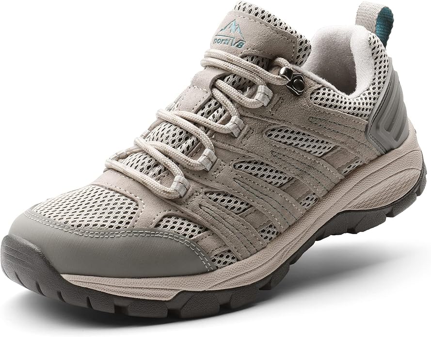 NORTIV 8 Women's Lightweight Hiking Shoes | Breathable Walking Sneakers Slip-Resistant For Outdoor Work Travel Daily Wear Wander
