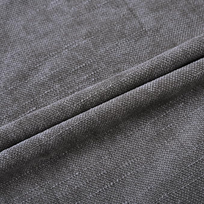 Set of 4 Soft Textured Decorative Throw Pillow Covers 12X20 Inch Cozy Farmhouse Cushion Cover Square Accent Pillow Cases for Bed Couch Sofa Living Room, Grey