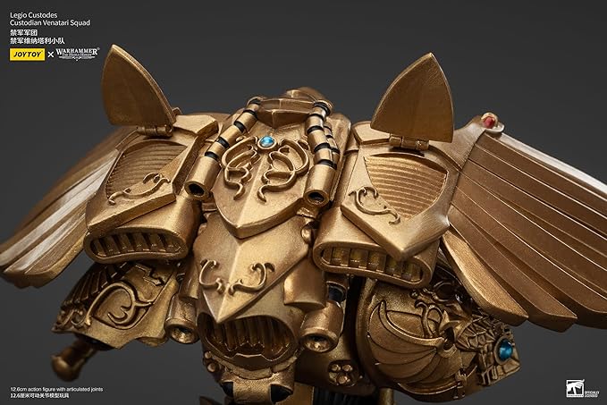 JOYTOY Warhammer The Horus Heresy Legio Custodes Custodian Venatari Squad Set 3, 1:18 Scale 5.4in Action Figure Mecha Joy Toy Collection Model
