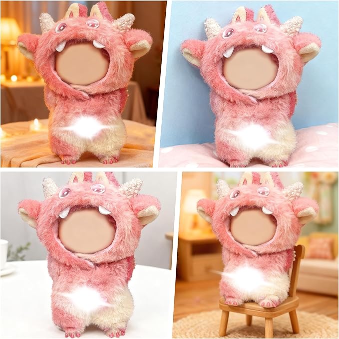 Clothes Fit for 18CM Doll, Fashion Doll Clothes Outfit Set Cute Theme Designer Toys Dress Accessories for Collector Fans Display (Red Monster)