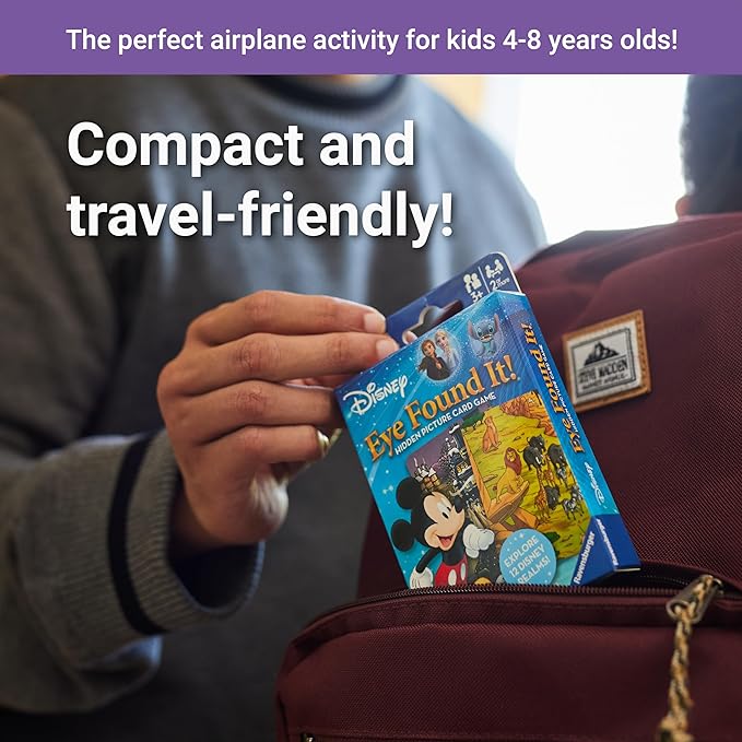 Ravensburger Eye Found It! World of Disney Card Game - Fun and Educational Spot It for Toddlers, Preschoolers, Boy and Girls Ages 3-8 - Family-Friendly for Endless Fun