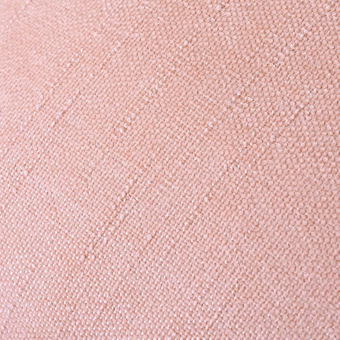 Set of 4 Soft Textured Decorative Throw Pillow Covers 22x22 Inch Cozy Farmhouse Cushion Cover Square Accent Pillow Cases for Bed Couch Sofa Living Room, Light Pink