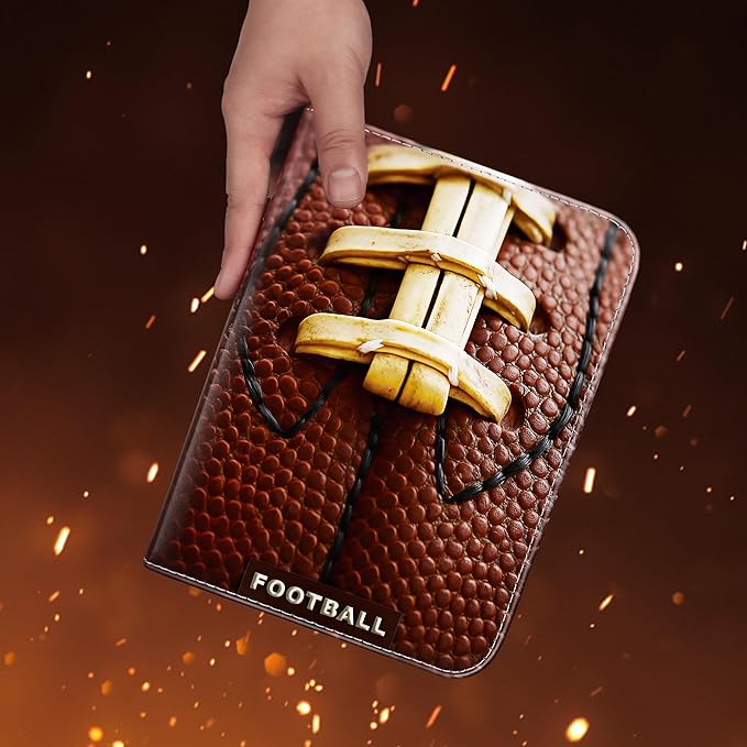 RONMONG Football Card Binder,2025-2026 Sports Trading Card with Sleeves Holder Album,990 Pockets Rugby Card Holder Sheets Display Storage Protectors for Collectors Boys and Girls Gift