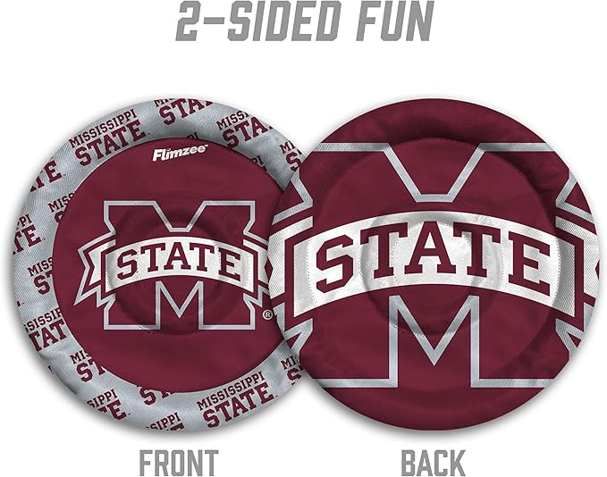 YouTheFan NCAA Mississippi State Bulldogs Flimzee Bean-Bag Flying Disc