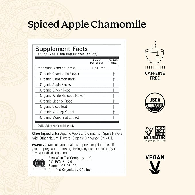 Yogi Tea - Fall Spice Variety Sampler Pack - 16 Tea Bags Per Pack (4 Pack) - Limited Edition Tea Sampler - Herbal Caffeine-Free Teas - Includes 2 Spiced Apple Chamomile & 2 Pumpkin Spice