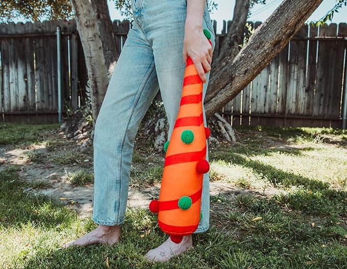 Killer Klowns from Outer Space Orange Baseball Bat 30-Inch Collector Plush Toy, Large Soft Stuffed Animal