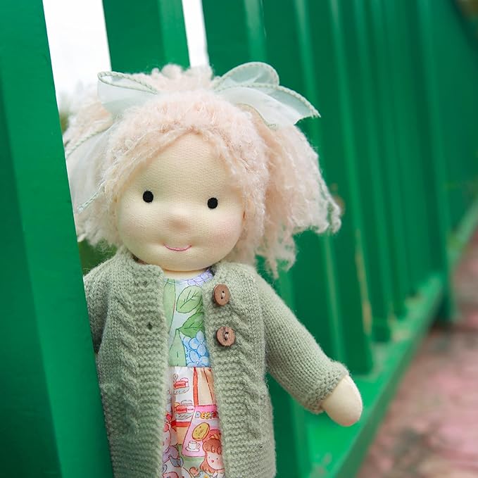 BlissfulPixie Handmade Waldorf Collect Rag Doll Birthday Present with Exquisite Box-Aaliyah 12"