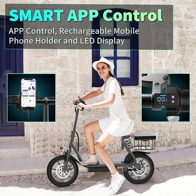 MAXSHOT Electric Scooter for Adults, 8.5/10/14" Tires, 19/22Mph, 350W/500W Motor, 21-28 Miles Range, Folding E-Scooter with Dual Suspension,APP(V1/SPRO/MAX/PRO/X1/X1PRO/PR)