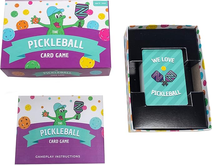 PCG Pickleball Playing Cards Game, Strategy, Luck, and Fun for Adults, 2 or 4 Players - Perfect for Family Game Nights, Card Games for Adults, Family, Couples, Deal and Dink Pickleball Card Game