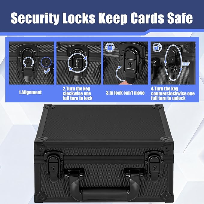 Toploader Storage Box for 3" x 4" 35pt Rigid Card，Top Loader Cards Hard Carrying Case ，Sports Card Storage Boxes for Trading Cards, Top Loaders Holder (Holds 300+ Toploaders)