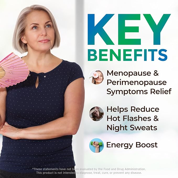 UltaLife Her Harmony Menopause Supplements for Women - Hot Flashes Menopause Relief & Hormone Balance for Women - Contains Black Cohosh, Dong Quai, Red Clover & More - Estrogen Free - 120 Capsules