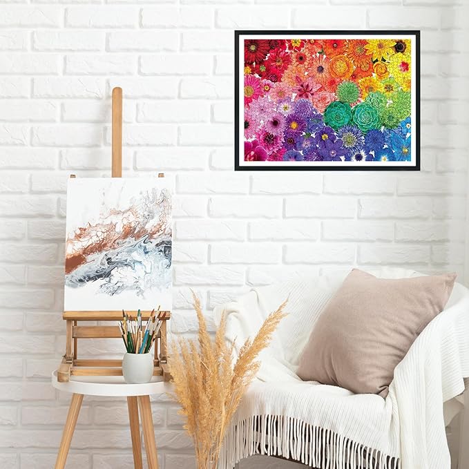 Jigsaw Puzzles 1000 Pieces for Adults, Challenging and Colourful Difficult Puzzles for Kids，Blooming Flowers 27" x 20"