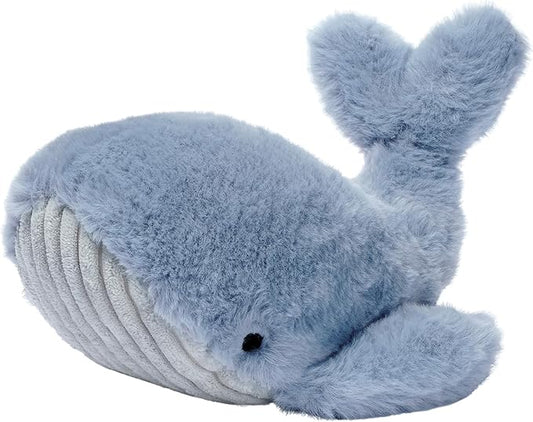 Lambs & Ivy Bubbles & Squirt Soft Plush Blue Whale Stuffed Animal Toy
