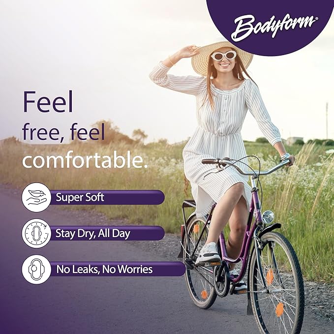 Bodyform Pantiliners for Women – 30 Count (Pack of 12) 360 Total | Ultra Thin, Individually Wrapped Liners | Cushion Soft, Anti-Leak Core, Daily Freshness & Odor Control | Bulk Feminine Hygiene Pads