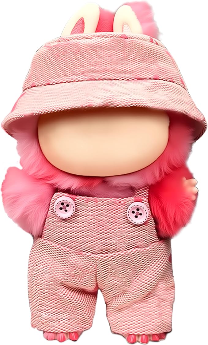 Clothes Fit for 17CM Doll, Fashion Doll Clothes Outfit Set Cute Theme Designer Toys Dress Accessories for Collector Fans Display (VV Pink Denim)