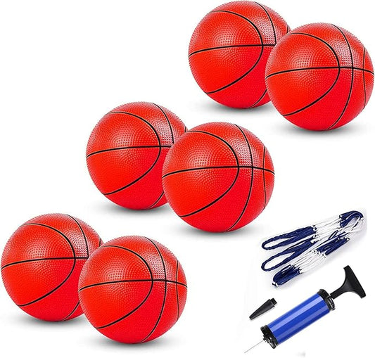TNELTUEB Mini Basketball Replacement 8.5 Inch Pool Basketballs Ball Hoop Indoor Outdoor Toy, Fits All Standard Swimming Pool Basketball Hoop Pool Game Toy Water Games