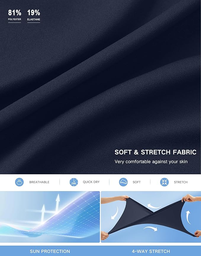 Women's 18" Skorts with 4 Side Pockets High Waisted Long Golf Skirt | Soft, Lightweight, Stretch, Breathable, Mesh Built-in Shorts, Athletic, Tennis, Dressy, Casual