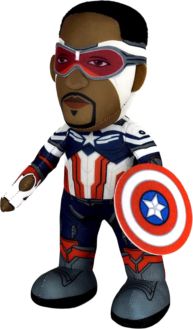 Bleacher Creatures Marvel Captain America 10" Plush Figure - Falcon Cap Superheroes for Play and Display