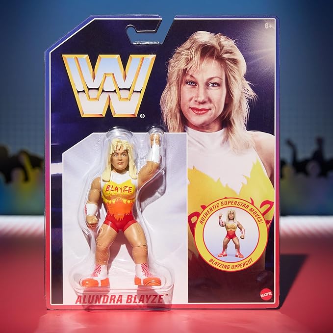 WWE Retro Action Figure 4-Pack Bundle Including British Bulldog, Shawn Michaels, Alundra Blayze, & Isaac Yankem