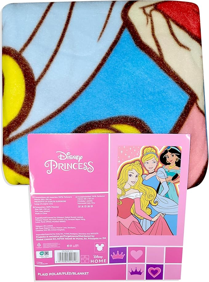Official License Character Girls Pink Fleece Soft and Cozy Throw Blanket (40" x 60) (P18)