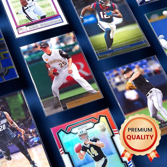 2400ct Clear Card Sleeves for Trading Cards, Baseball Sports Soft Sleeves, Ultra Soft Plastic Card Protector Sleeve for Football, MTG, PKM, Game, Standard Cards