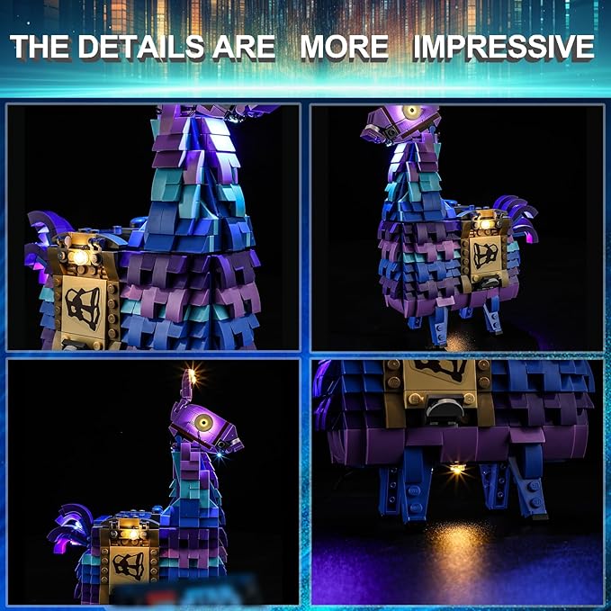 LED Light Kit for Lego 77071 Fortnite Supply Llama,Compatible with Lego 77071 Building Blocks Model(Not Include Blocks Set)