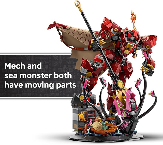 LEGO NINJAGO The Fire Knight Mech Building Set - Model Kit with Kai Minifigure from Legends Monstrosity - Teen Room Decor - Gift for Teenage Boys and Girls, Ages 14+ - 71846