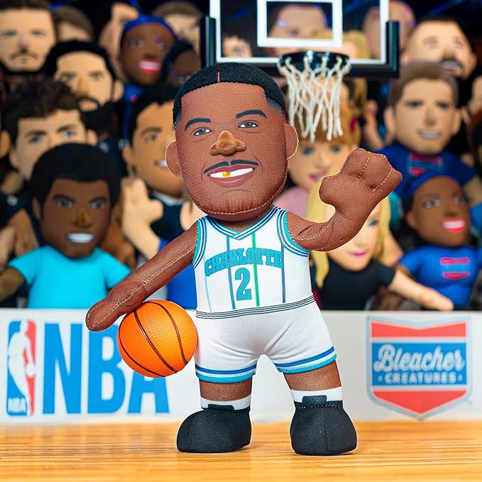 Bleacher Creatures Charlotte Hornets Larry Johnson 10" NBA Plush Figure - A Legend for Play and Display