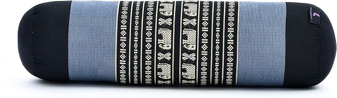 Leewadee Small Yoga Bolster – Shape-Retaining Cervical Neck Roll, Tube Pillow for Comfortable Reading, Kapok Filling, 22 x 6 x 6 inches