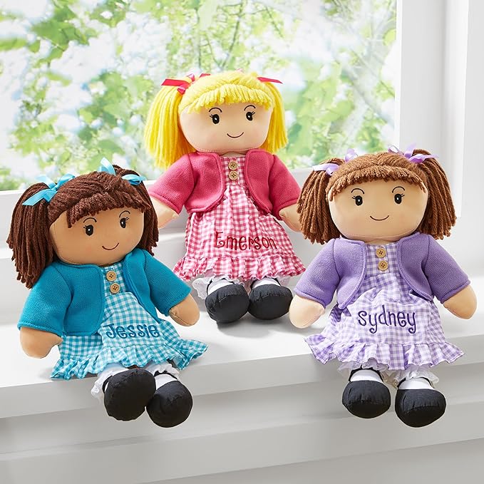 Let's Make Memories Personalized Rag Doll - Mini-Me Doll for Girls - Toy for Girls - Blonde Hair
