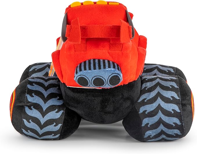Jay Franco Monster Truck Plush Pillow Buddy - Soft Plushie Stuffed Pillow, Red - Blaze