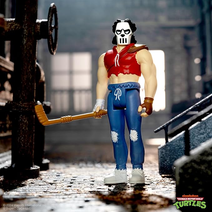 Super7 Teenage Mutant Ninja Turtles Casey Jones (Comic Color) - 3.75" TMNT Action Figure with Accessories Classic Cartoon Collectibles