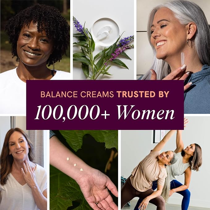 Wild Yam Cream for Hormone Balance | 3450mg Wild Yam for Herbal Menopause & PMS Support | Enriched with Vitex, Black Cohosh, Lavender & More | Estrogen & Progesterone Free Balancing Cream | 4 Oz.