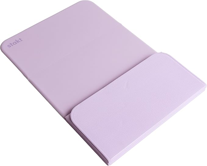 Stakt Foldable Yoga Mat Pro, 2 in 1 with Premium Textured Grip, Non Slip, Folding Exercise and Fitness Mat for Pilates, Strength Training, and High Impact Workouts