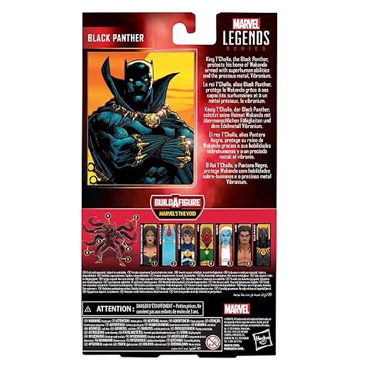 Marvel Legends Series Black Panther, Comics Collectible 6-Inch Action Figure