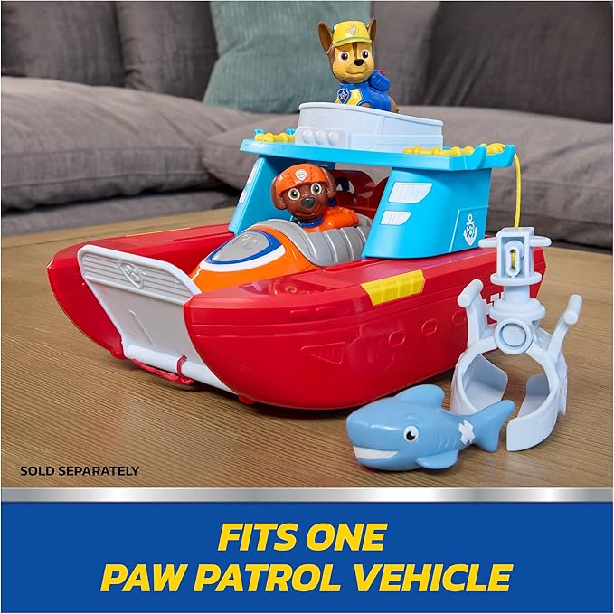 Paw Patrol Sea Patroller Vehicle with Chase and Shark Figure, 2 Patrol Modes, Kids Toys for Boys and Girls Ages 3 and Up