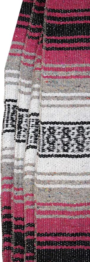 Canyon Creek Authentic Mexican Yoga Falsa Blanket (Pink)