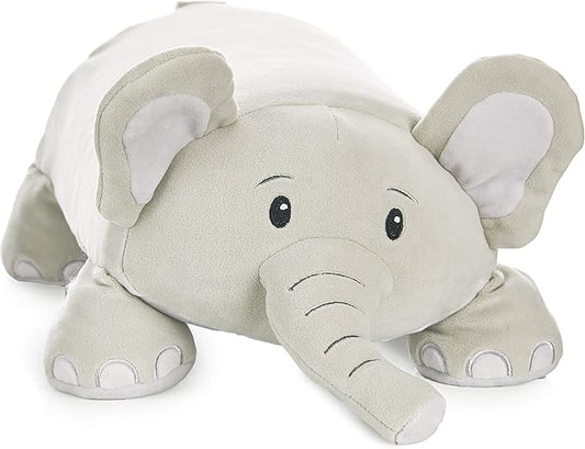Cuddly Memory Foam Pillow Plush with Belly Pocket, Kids Pillow for Hugging Sleeping & Storing Diary, 15” Stuffed Animal & Journal Set - Piper The Elephant