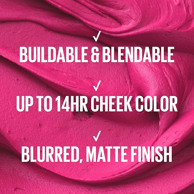 Maybelline Cloudtopia Blush for Cheeks and Lip Mousse, Ultra-Vivid, Pigmented Formula for Up to 14HR of Blush and Lip Makeup Color, Ethereal Rouge, 1 Count
