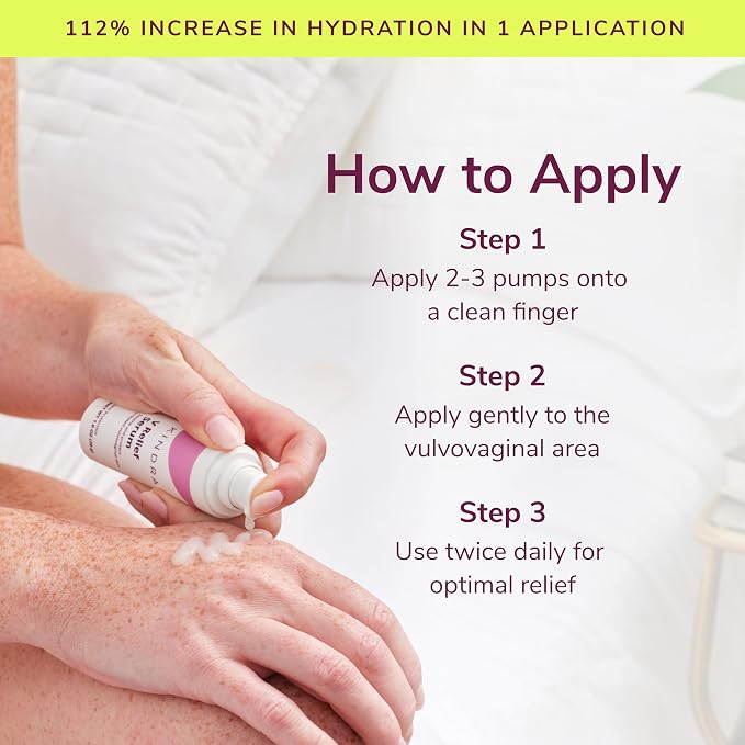 Kindra V Serum XL Vaginal Moisturizer - OBGYN Recommended For Itching, Burning, Thinning, Odor Support with Hyaluronic Acid, Estrogen-Free, pH-Balanced - 60 Applications