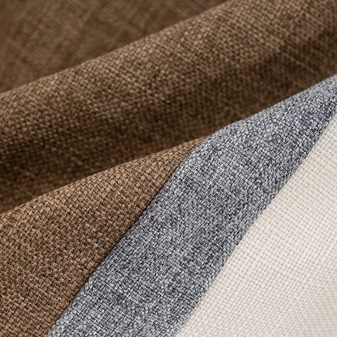 Patchwork Pillow Cover 12x20 Inch Luxury Cotton and Linen Cushion Cover Rectangle Pillowcover for Couch Bedroom Living Room,Brown