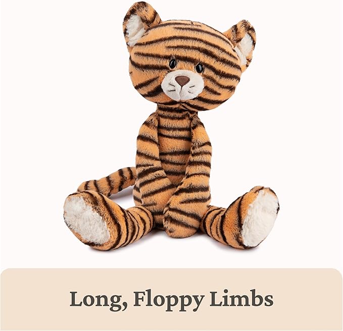 GUND Take-Along Friends, Effe Tiger Plush Stuffed Animal for Ages 1 and Up, Orange/Black, 15"